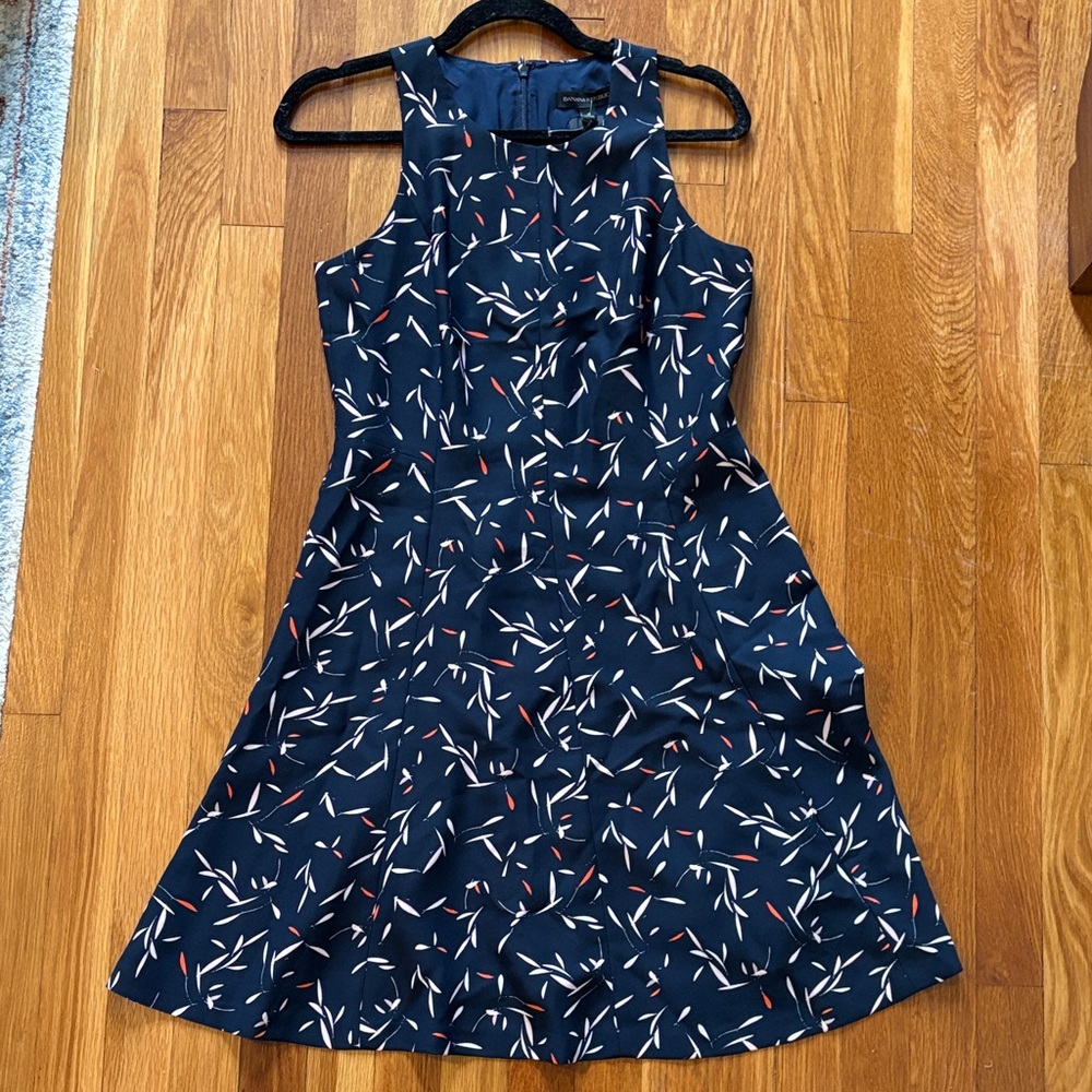 NWT Banana Republic Navy Patterned Dress